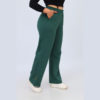 Pantalon Femme Large en Molleton Gratté – Vert