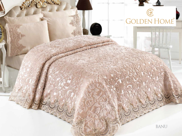 Couverture Simple Dentelle - marron
