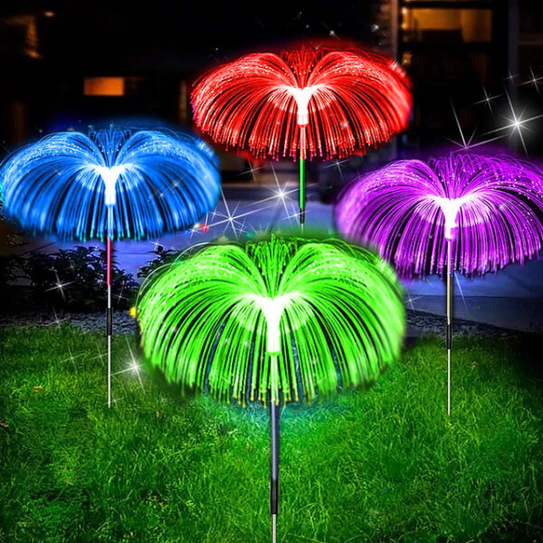 Lot De 2 Lampes De Jardin à Énergie Solaire – 7 Couleurs Changeantes – Étanches