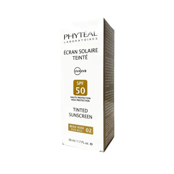 PHYTEAL Ecran Solaire Teinté Beige Rosé 02 SPF 50 50ml