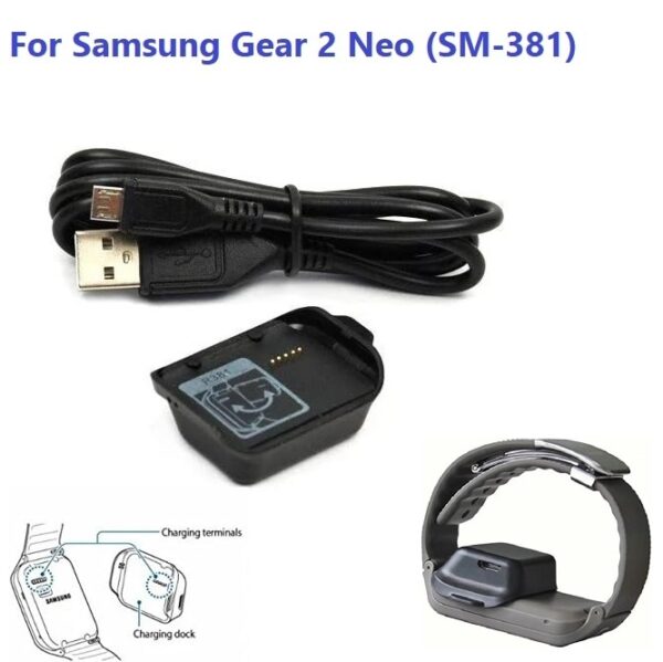 Chargeur pour Samsung Gear 2 Neo (SM-R381) Smart Watch