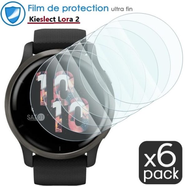 6 Film Protection D'écran Pour Kieslect Lora 2 Smart Watch