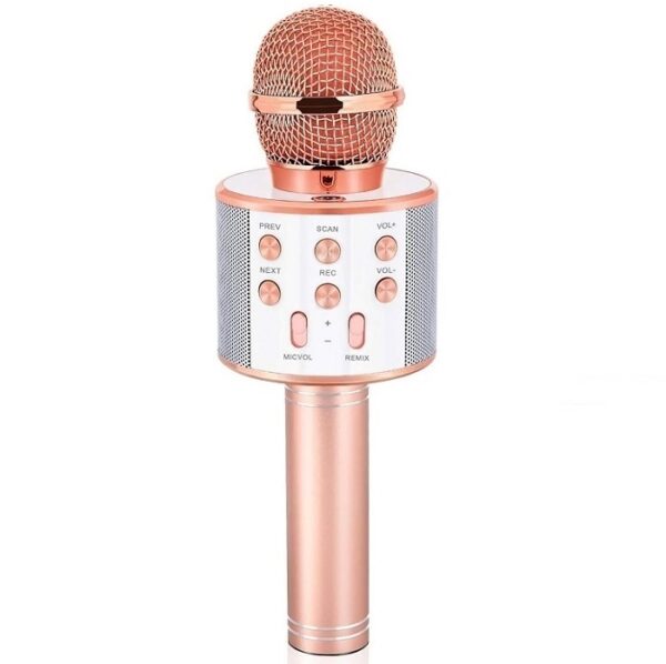 Microphone Karaoké Bluetooth 4 en 1-Rose