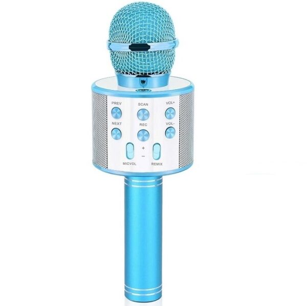 Microphone Karaoké Bluetooth 4 en 1-Bleu