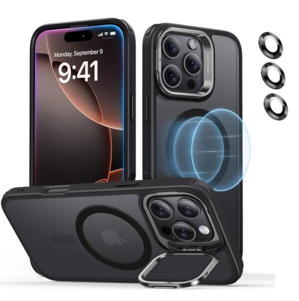 Coque MagSafe pour iPhone 16 Pro Avec Protecteurs D'objectifs