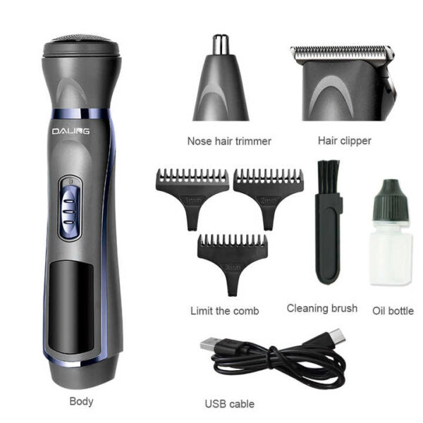 Tondeuse à Cheveux Électrique Professionnelle 3 en 1 – Nareze Scrubber – Acier Inoxydable