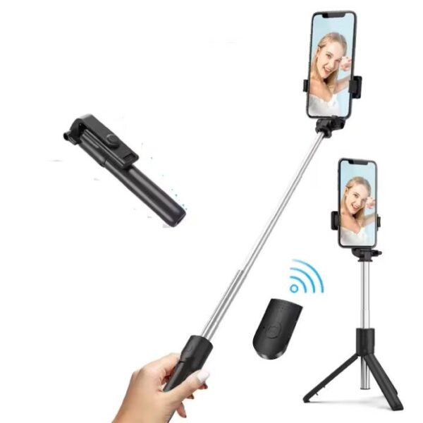 Perche À Selfie Bluetooth avec Trépied Extensible