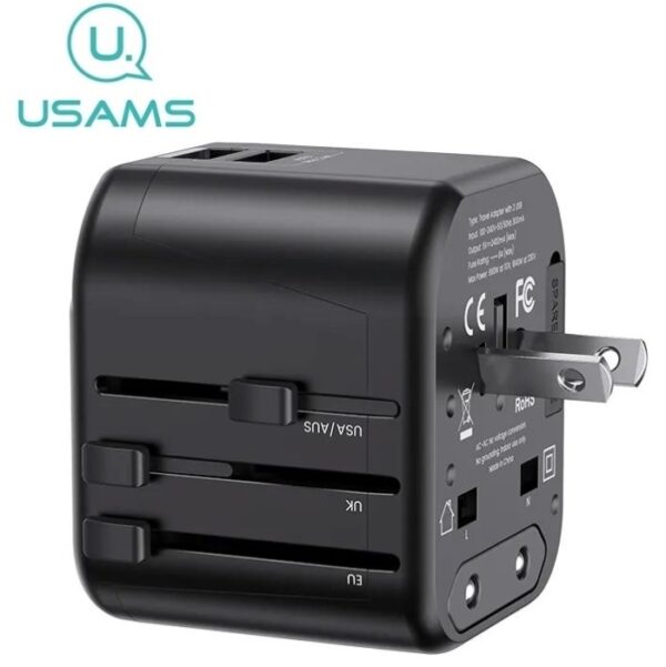 Adaptateur International de Voyage Usams 12 W