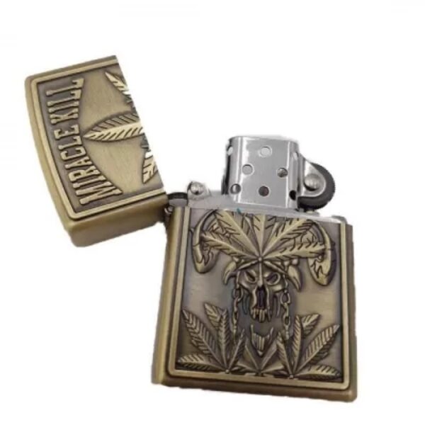 Coffret Briquet De Luxe Métallique 3D Avec Filtre à Cigarette à Tabac Réutilisable Et Recharge De Liquide - MIRACLE KILL