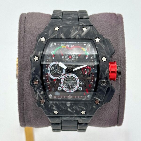 Montre De Sport De Luxe RICHARD MILLE - Qualité Supérieure - Résistante à L’eau – Avec Boite De Cadeau - Noir