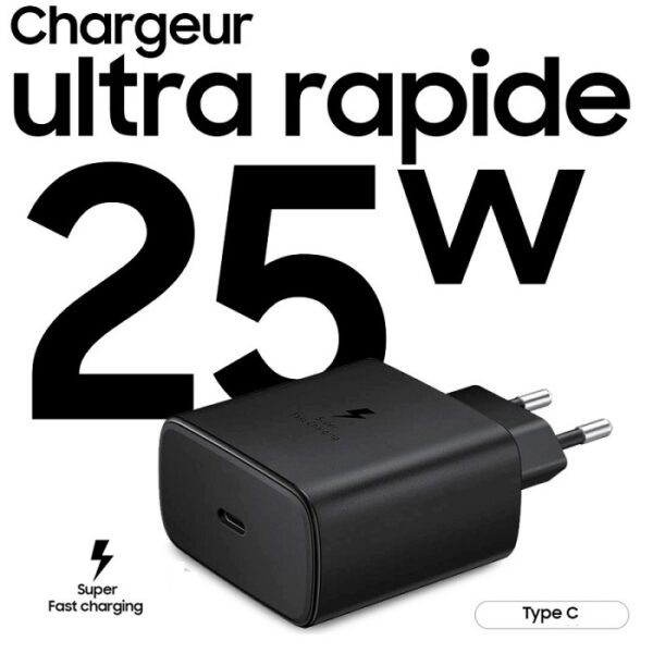 Chargeur Ultra Rapide USB-C PD 25 W