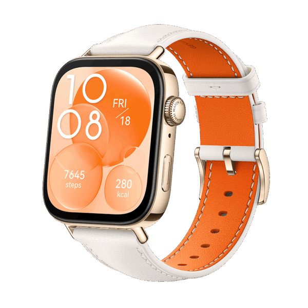 Montre Connect?e Huawei Watch Fit 3 Blanc Cuir