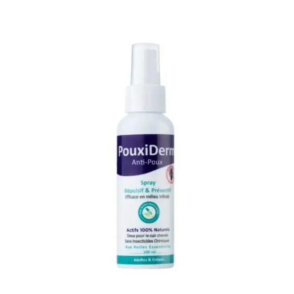 INODERMA POUXIDERM SPRAY REPULSIF & PREVENTIF ANTI-POUX 100ML