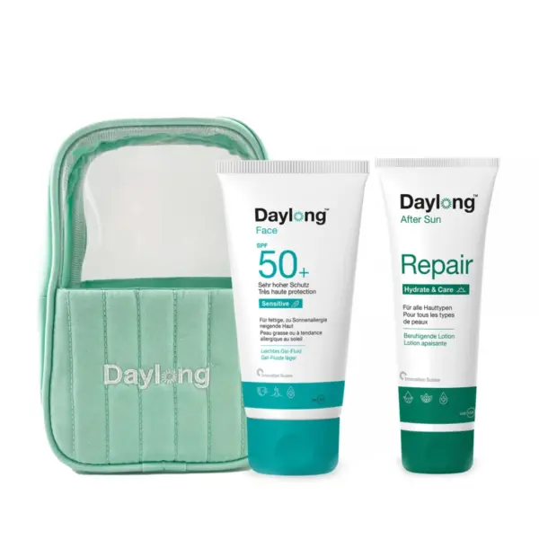 DAYLONG Trousse Verte Gel Sensitive SPF50+ & After Sun Repair