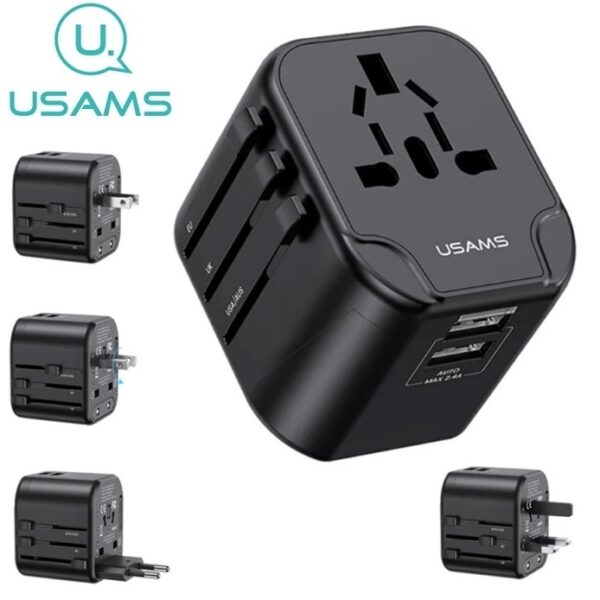 Chargeur de Voyage Universel Double USB Usams 12 W