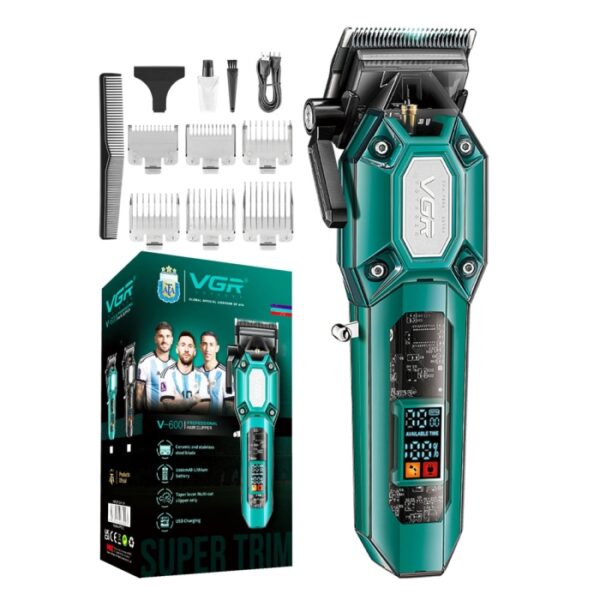 Tondeuse À Cheveux Vgr V-600 Avec Levier Conique Et Écran LED