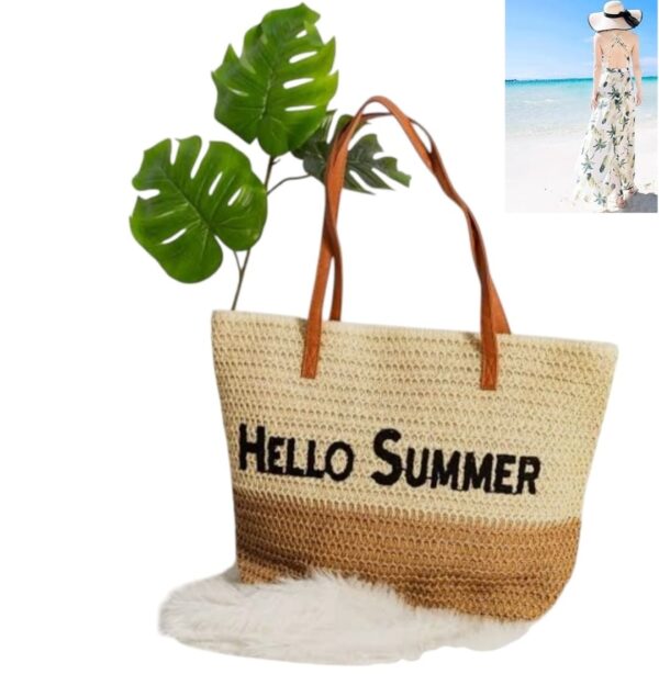 Sac De Plage - Sac Bandoulière - Design Estival et Grand Format