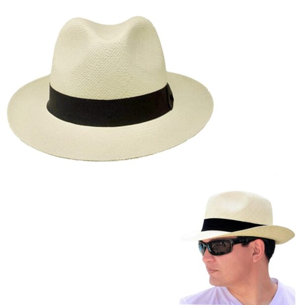 Chapeau De Soleil Unisexe – Large bord – Élégant et Pratique – Été – Beige Clair Naturel – Blanc