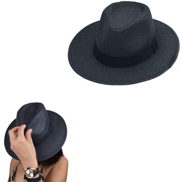 Chapeau De Soleil Unisexe – Large bord – Élégant et Pratique – Été – Noir