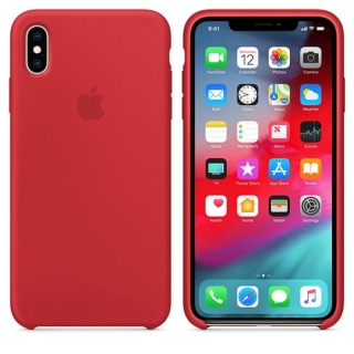 Coque en silicone Apple pour Iphone XS Max Rouge
