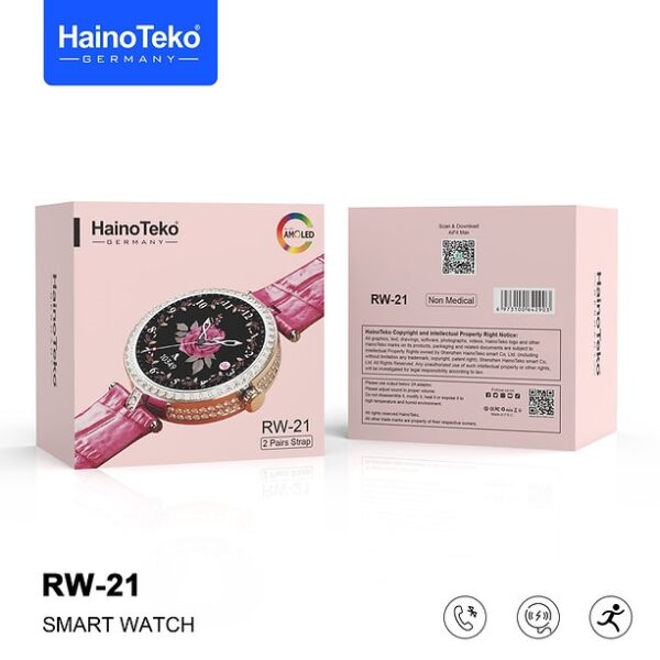 Montre Connectée Haino Teko RW 21 avec 2 Ceintures