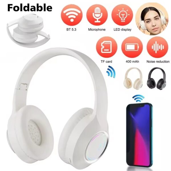 Casque Sans Fil Bluetooth M3 - Blanc