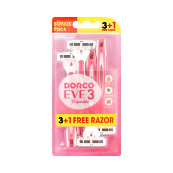 Pack De 4 Rasoirs Jetables De 3 Lames