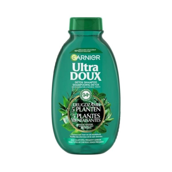 Garnier Ultra Doux Shampoing Detox Thé Vert 5 Plantes 300 ML