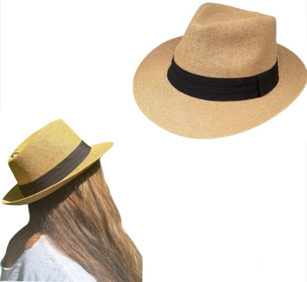 Chapeau de Soleil Unisexe – Bord large – Confortable – Blanc