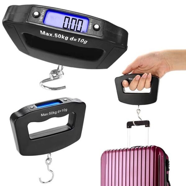 Balance De Voyage Numérique Portable, Capacité De 50 kg - Balance De Voyage Électronique Portable