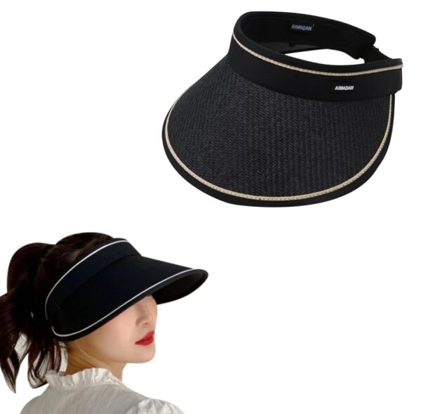 Chapeau Pliable Pour Femme – Élégant et Moderne – Protection UV – Noir