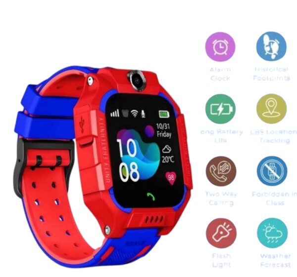 Montre Connectée Pour enfants – Bracelet Étanche avec Caméra – Appels et SOS – Réveil et Tracker