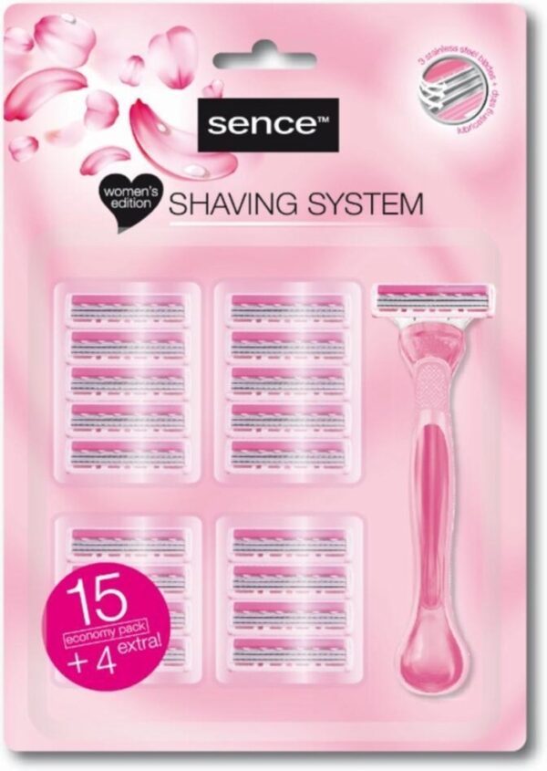 SENCE Rasoir Pour Femmes & 19 Recharges