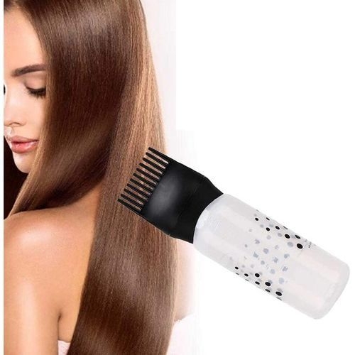 Bouteille Avec Peigne En Plastique Pour Teinture Des Cheveux Noir