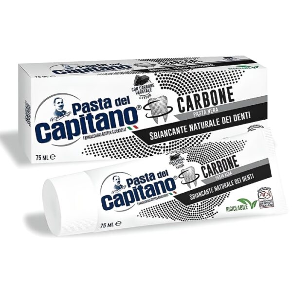 Dentifrice Charbon Végétal En Pâte Noire 75ml PASTA DEL CAPITANO