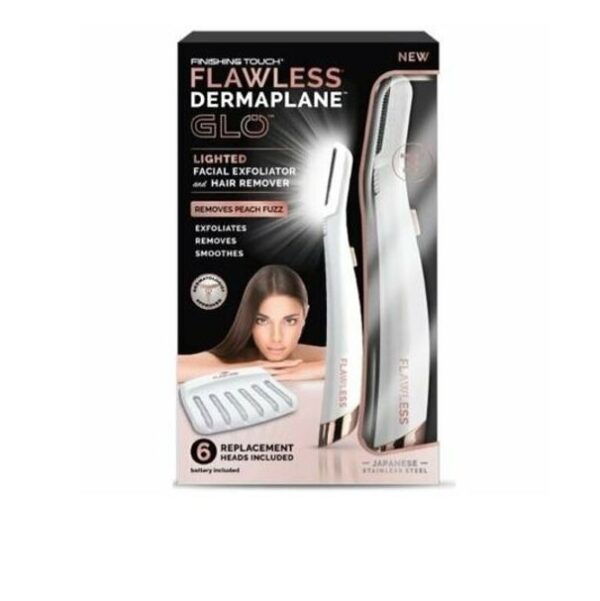 Flawless Dermaplane Glo Appareil De Dermaplaning Pour Visage