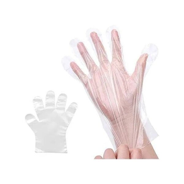 Lot De 100 Gants Jetable Taille L En Plastique Épais
