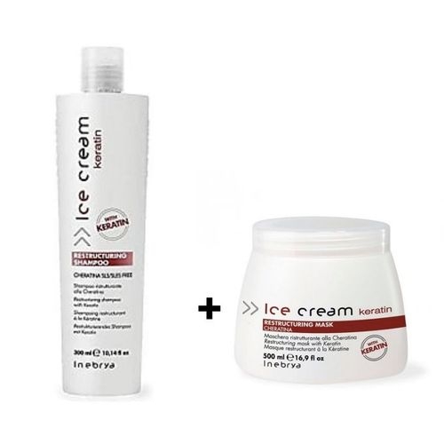 Inebrya Sans Sulfate Pack Shampoing 300ml Et Masque 500ml