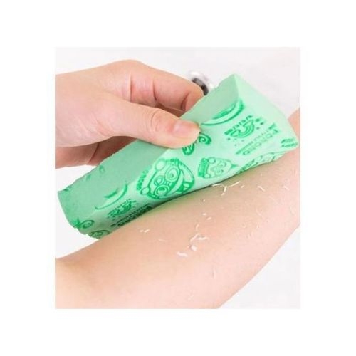Éponge De Bain Magique En Fiber De Corée Pour Gommage Vert