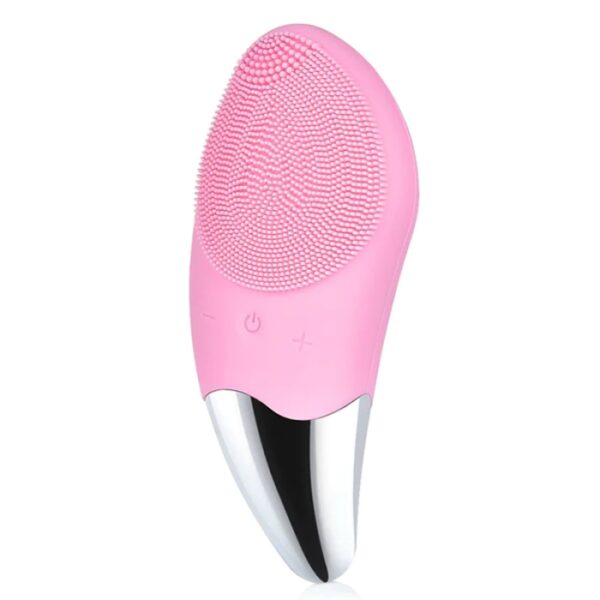 Sonic Brosse Nettoyante Électrique En Silicone Pour Le Visage Rose