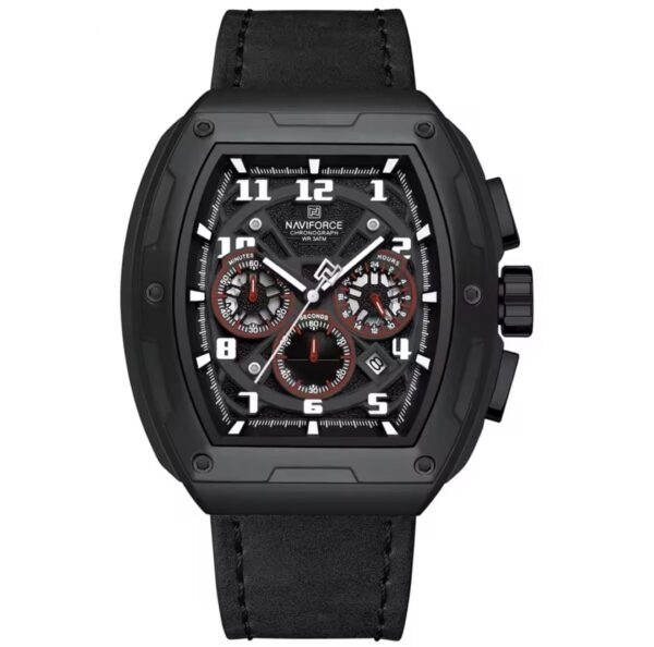 Montre Chronographe Naviforce NF8053 Pour Homme - Cuir Véritable - Tendance - Multifonction - Résistante à L’eau