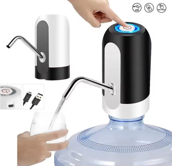 Distributeur D’eau Électrique Universel – USB – Rechargeable Noir