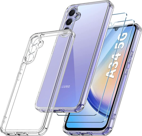 Cache En Silicone Pour Samsung A34 5G Transparent