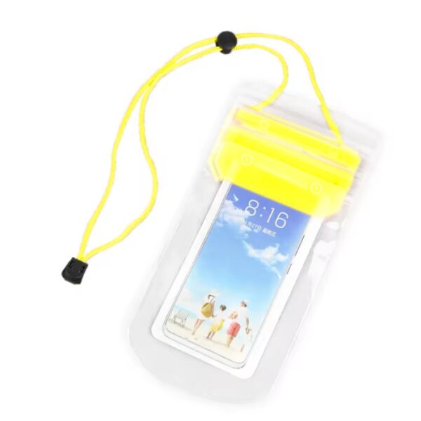 Pochette Étanche Pour Smartphones Modèle 2 - Jaune