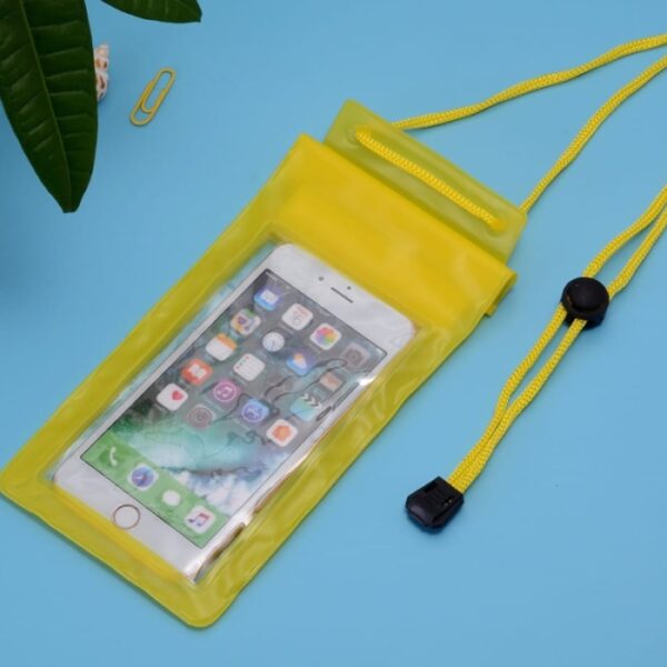 Pochette Étanche Waterproof Pour Smartphones - Jaune