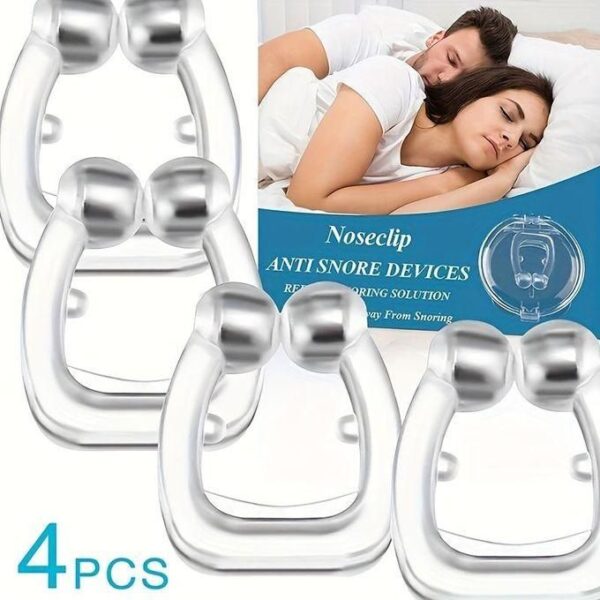 Dispositif Nasal - Pince anti Ronflement - 4pcs Avec Box